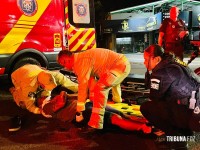 Motorista foge após acidente com motociclista na Av. Jules Rimet