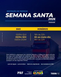 PRF inicia Operação Semana Santa 2026 no Paraná