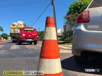 Impacto violento: Carro fica destruído após colisão traseira em Santa Helena
