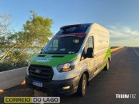 Colisão traseira é registrada na ponte entre Santa Helena e Sub-Sede