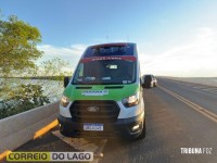 Colisão traseira é registrada na ponte entre Santa Helena e Sub-Sede