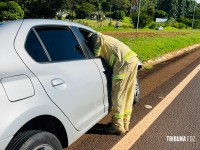 Colisão entre dois carros deixa feridos na BR-277 em São Miguel do Iguaçu