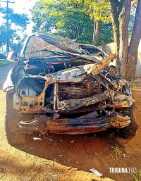 Motorista brasileiro morre após colidir caminhonete contra arvores em Santa Rita, no Paraguai