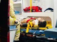 Homem é resgatado debaixo de ponte após ser agredido e cair no Rio Almada na Av. Tancredo Neves