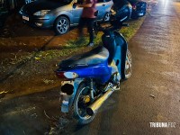 Adolescente pilotando moto sofre queda e fica ferido no Bairro Três Lagoas 