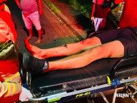 Adolescente pilotando moto sofre queda e fica ferido no Bairro Três Lagoas 