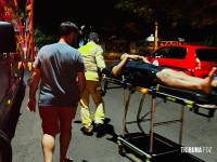 Adolescente pilotando moto sofre queda e fica ferido no Bairro Três Lagoas 