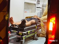 Adolescente pilotando moto sofre queda e fica ferido no Bairro Três Lagoas 