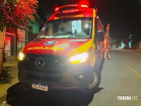 Adolescente pilotando moto sofre queda e fica ferido no Bairro Três Lagoas 