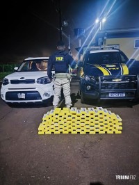PRF apreende quase 100 Kg de cocaína em fundo falso na BR-277 em Santa Terezinha de Itaipu