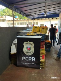 Investigadores da Policia Civil apreendem mais de quatro toneladas de maconha em Foz do Iguaçu