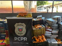 Investigadores da Policia Civil apreendem mais de quatro toneladas de maconha em Foz do Iguaçu