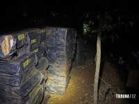 PF e PM apreendem cigarros contrabandeados após fuga em Itaipulândia