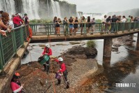 383 Kg de moedas lançadas por visitantes são retiradas das Cataratas do Iguaçu