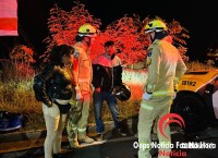 Colisão frontal entre motocicletas deixa três feridos no viaduto de Três Lagoas