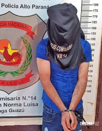 Jovem com extensa ficha criminal é preso após agredir mãe de 62 anos em Ciudad Del Este