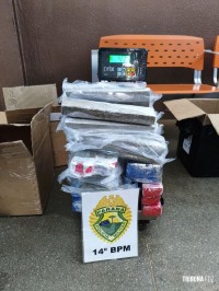 PM apreende 42,3 Kg de maconha em transportadora em Foz do Iguaçu