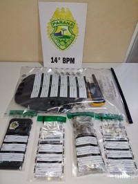 PM apreende drogas e detém menor por tráfico em Medianeira