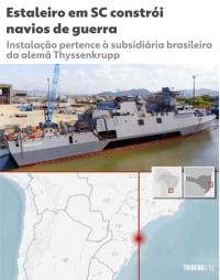 Além da Fragata Tamandaré, Marinha vai incorporar outros navios de guerra construídos em Santa Catarina