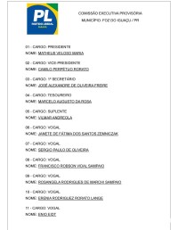 General Silva e Luna é rebaixado na nova Comissão Executiva Provisória do PL de Foz do Iguaçu