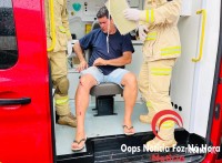 Motorista de carreta cai da cabine em Posto de Abastecimento na BR-277 e fica ferido