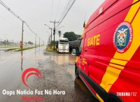 Motorista de carreta cai da cabine em Posto de Abastecimento na BR-277 e fica ferido