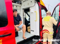 Motorista de carreta cai da cabine em Posto de Abastecimento na BR-277 e fica ferido