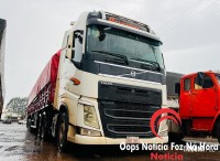 Motorista de carreta cai da cabine em Posto de Abastecimento na BR-277 e fica ferido