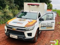 Homem é executado com vários tiros em área rural de Santa Terezinha de Itaipu