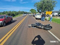 Duas vítimas ficam feridas após colisão traseira na BR-277 em Céu Azul