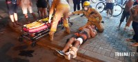 Siate socorre duas vítimas após colisão entre duas motos no Porto Meira
