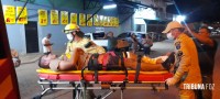 Siate socorre duas vítimas após colisão entre duas motos no Porto Meira