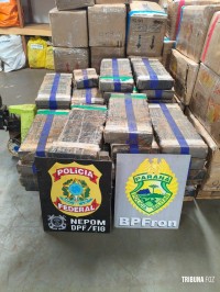 BPFRON e Polícia Federal apreendem mais de 420 Kg de maconha em Santa Helena