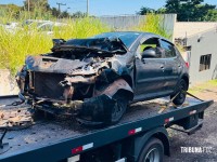 Assalto na BR-277 termina com colisão, suspeito preso e arma apreendida em Foz do Iguaçu