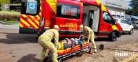 Motociclista fica ferido após colisão na Vila Yolanda
