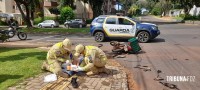 Motociclista fica ferido após colisão na Vila Yolanda