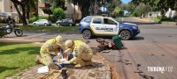 Motociclista fica ferido após colisão na Vila Yolanda