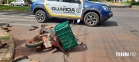 Motociclista fica ferido após colisão na Vila Yolanda