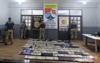 Marinha do Paraguai apreende 484 tabletes de maconha na margem do Rio Paraná