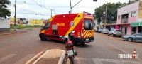 Siate socorre passageira de moto que sofreu queda no Porto Meira