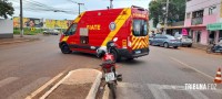 Siate socorre passageira de moto que sofreu queda no Porto Meira