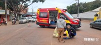Siate socorre passageira de moto que sofreu queda no Porto Meira