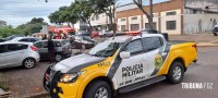 Colisão seguido de capotamento é registrado no Jardim Iguaçu em Foz do Iguaçu