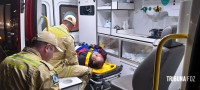 Siate socorre duas vítimas após acidente de trânsito na Av. Felipe Wandscheer