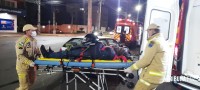 Siate socorre duas vítimas após acidente de trânsito na Av. Felipe Wandscheer
