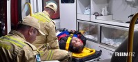 Siate socorre duas vítimas após acidente de trânsito na Av. Felipe Wandscheer