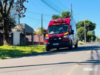 Colisão entre duas motocicletas deixa feridos no bairro Três Lagoas, em Foz do Iguaçu