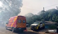 Polícia Militar presta apoio em ocorrência de incêndio no Jardim Jupira