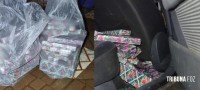 PRF apreende 50,5 Kg de maconha em veículo abandonado na BR-277, em Céu Azul