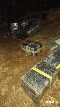PF e PM apreendem 872,5 Kg de maconha no Jardim Jupira em Foz do Iguaçu